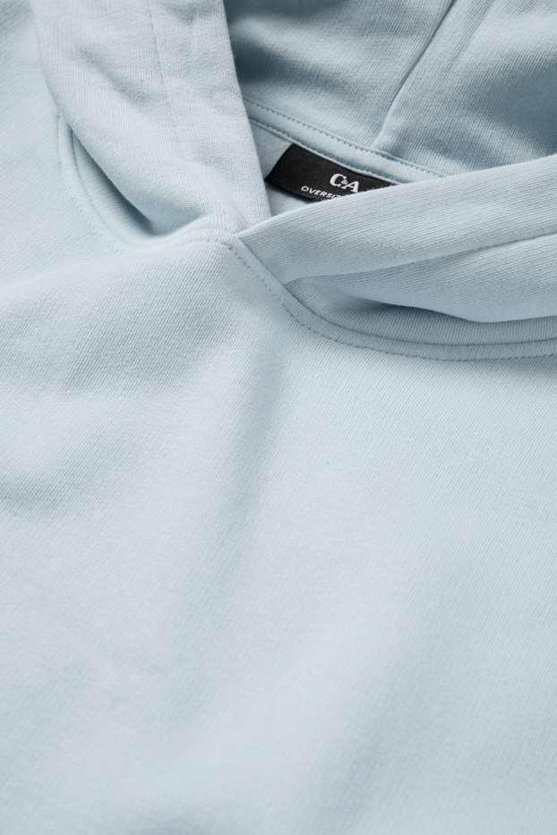 Men - Oversized hoodie - light blue
