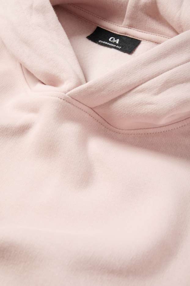 Men - Oversized hoodie - rose