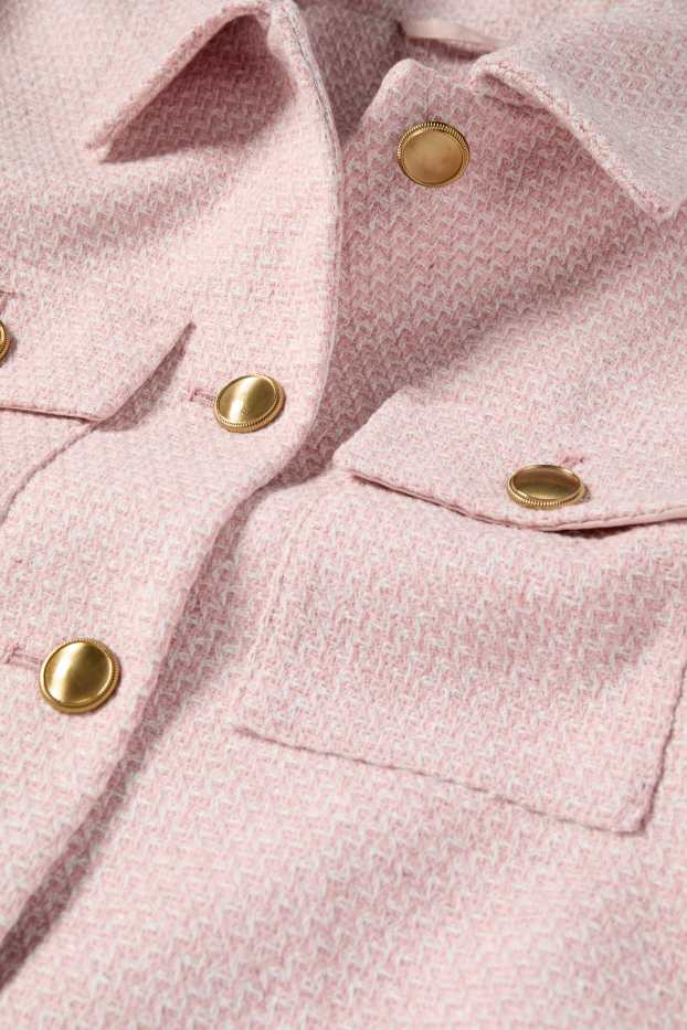 Dona - Blazer formal - relaxed fit - texturat - rosa