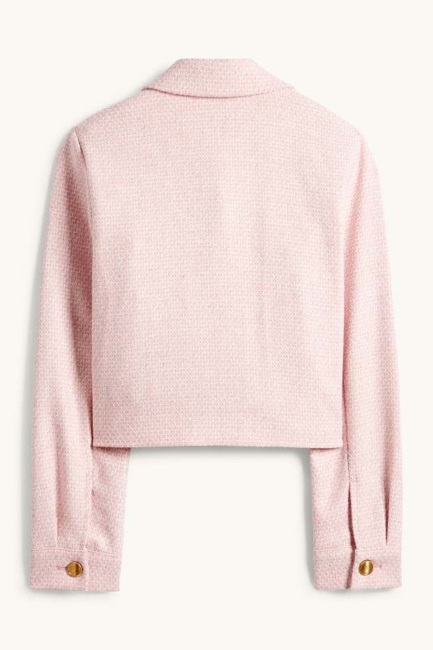 Dona - Blazer formal - relaxed fit - texturat - rosa