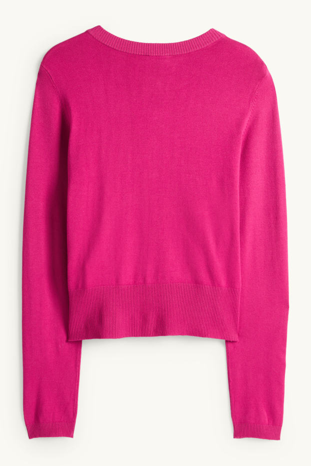 Damen - Strickjacke - pink