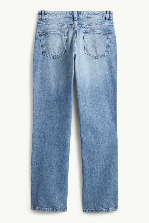 Femmes - Straight jean - low waist - jean bleu clair