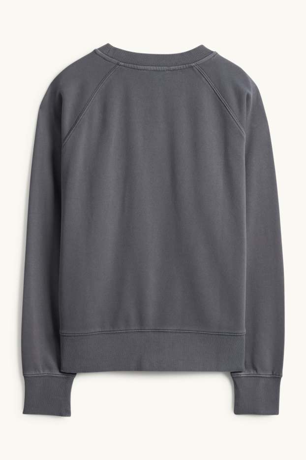 Femei - Bluză de molton  - gri închis