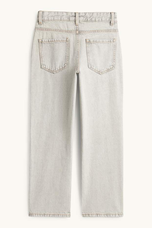 Kinderen: jongens - Relaxed jeans - jeanslichtgrijs