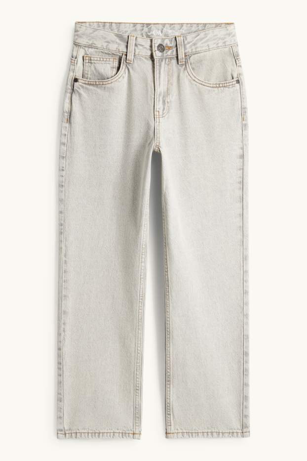 Kinderen: jongens - Relaxed jeans - jeanslichtgrijs