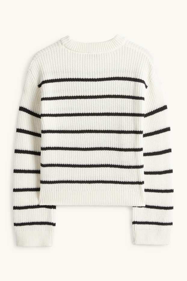 Nena - Jersei - acanalat - de ratlles - blanc/negre