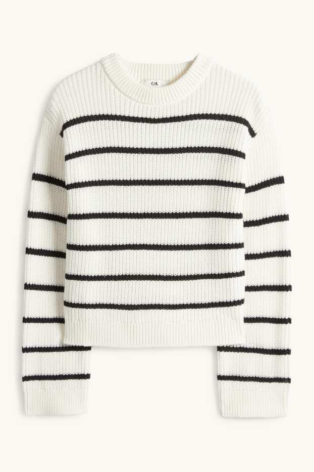 Nena - Jersei - acanalat - de ratlles - blanc/negre