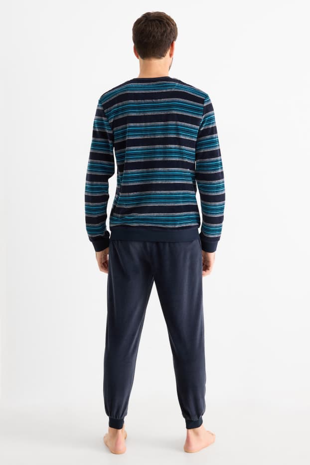 Men - Winter pyjamas - dark blue