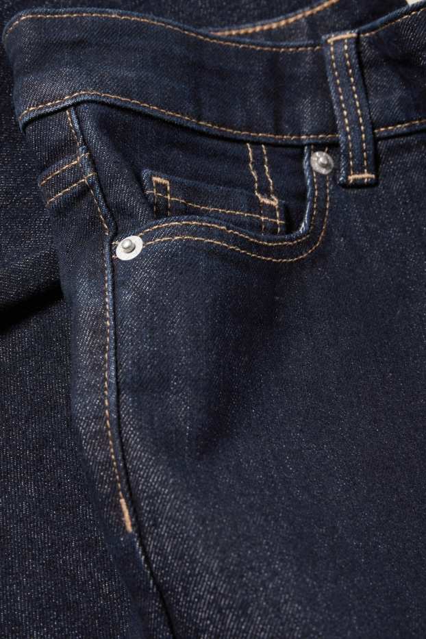 Dames - Bootcut jeans - low waist - jeansdonkerblauw