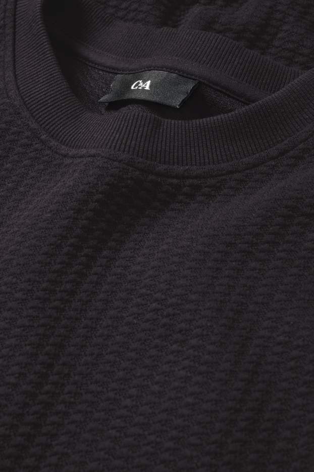 Home - Dessuadora - texturada - negre