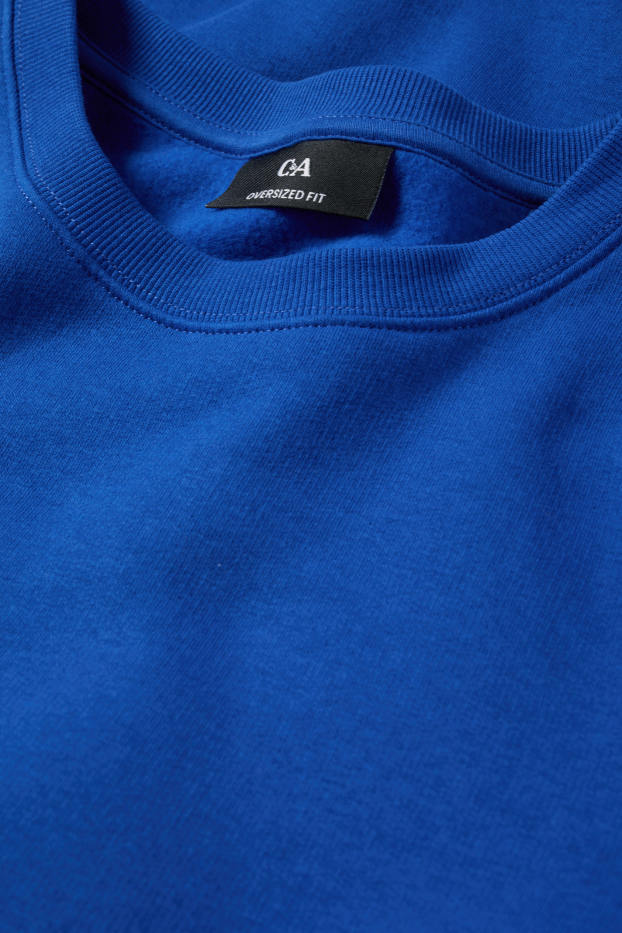 Heren - Oversized sweatshirt - blauw