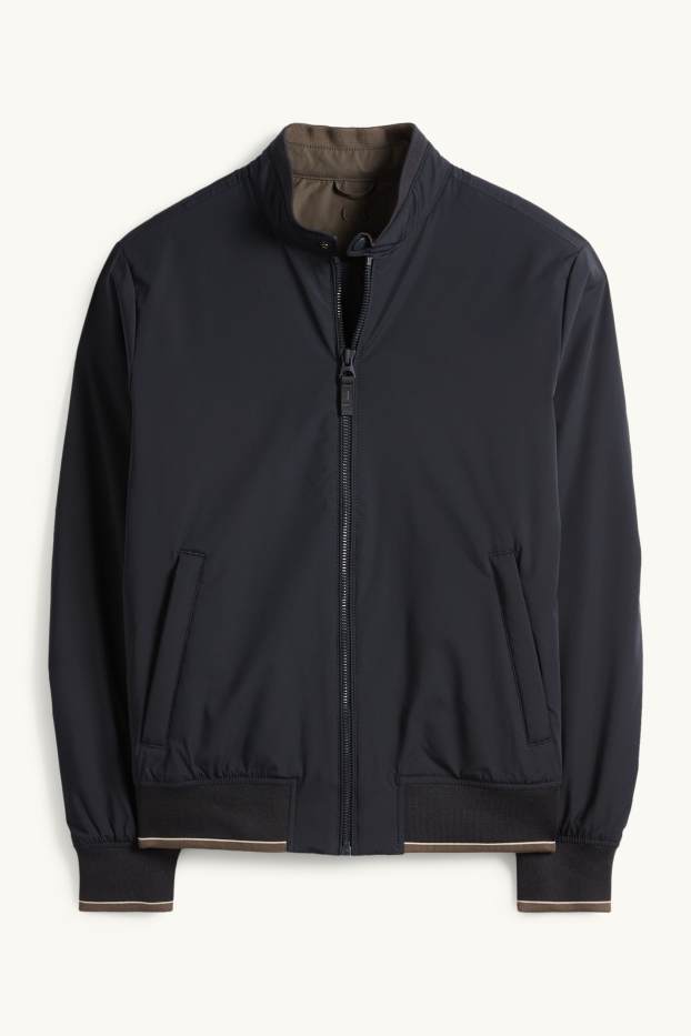 Heren - Blouson - gevoerd - waterafstotend - donkerblauw