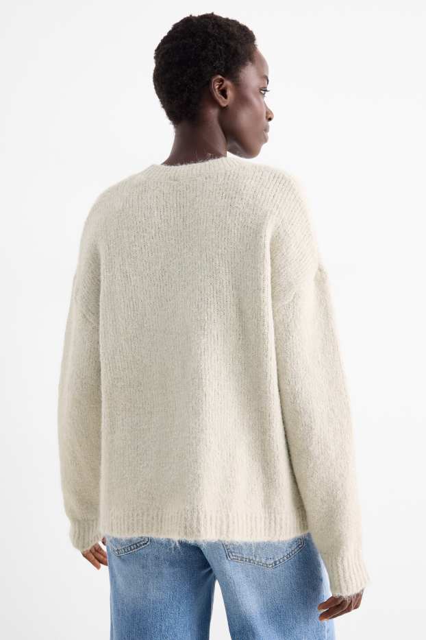 Donna - Maglione - bianco crema