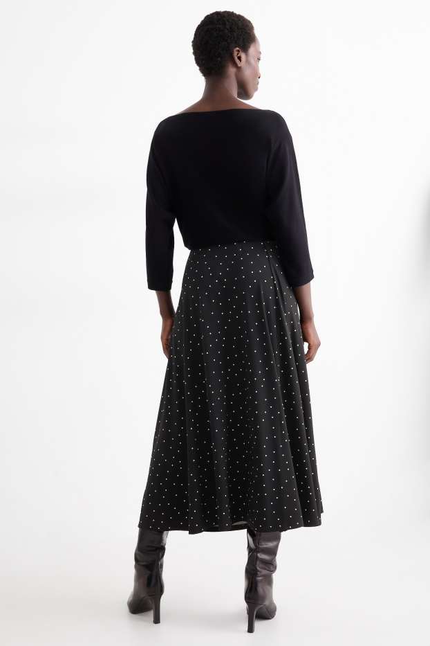 Femmes - Jupe - à pois - noir