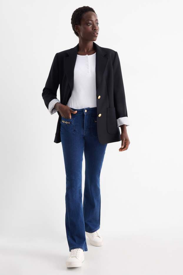 Donna - Bootcut jeans - vita media - jeans blu