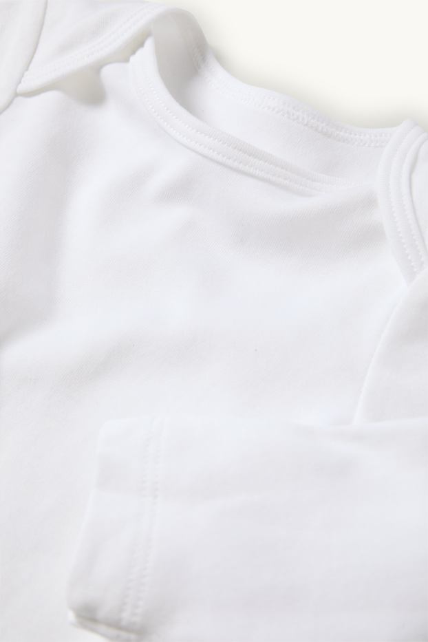 Unisex - Multipack of 5 - baby bodysuit - white