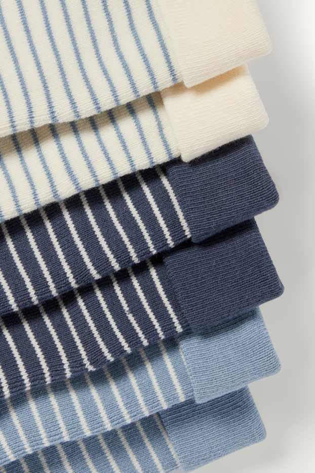 Baby Jungen - Multipack 3er - Erstlings-Socken - gestreift - cremeweiss