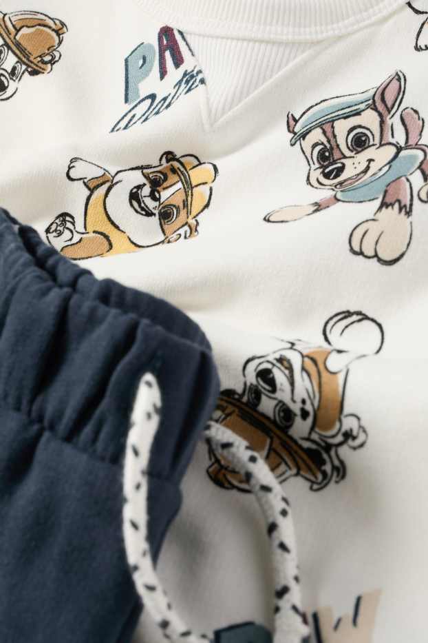 Miminka - chlapci - Tlapková patrola - Chase, Marshall, Rubble - outfit pro miminka - tmavomodrá / krémově bílá