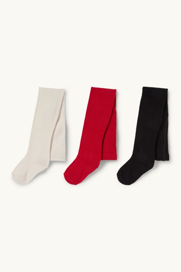 Kinderen: meisjes - Set van 3 - maillot - rood