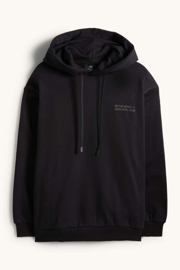 Heren - Hoodie - zwart