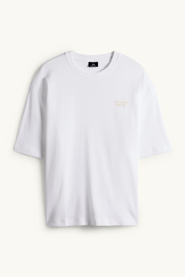 Herren - T-Shirt - Oversized - weiß