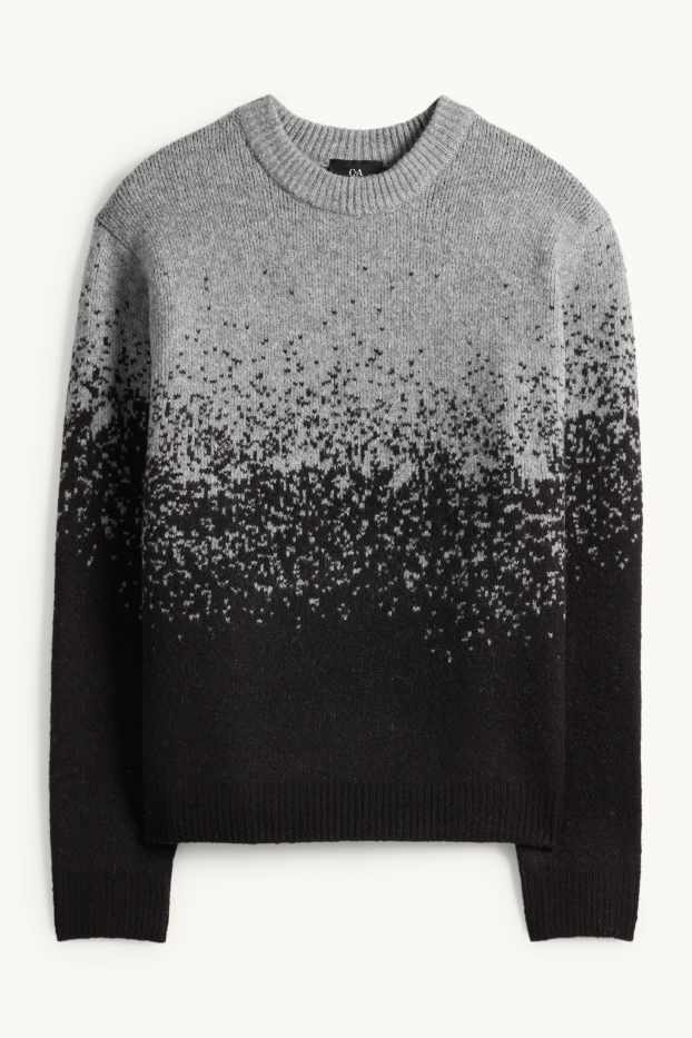 Home - Jersei - estampat - negre/gris