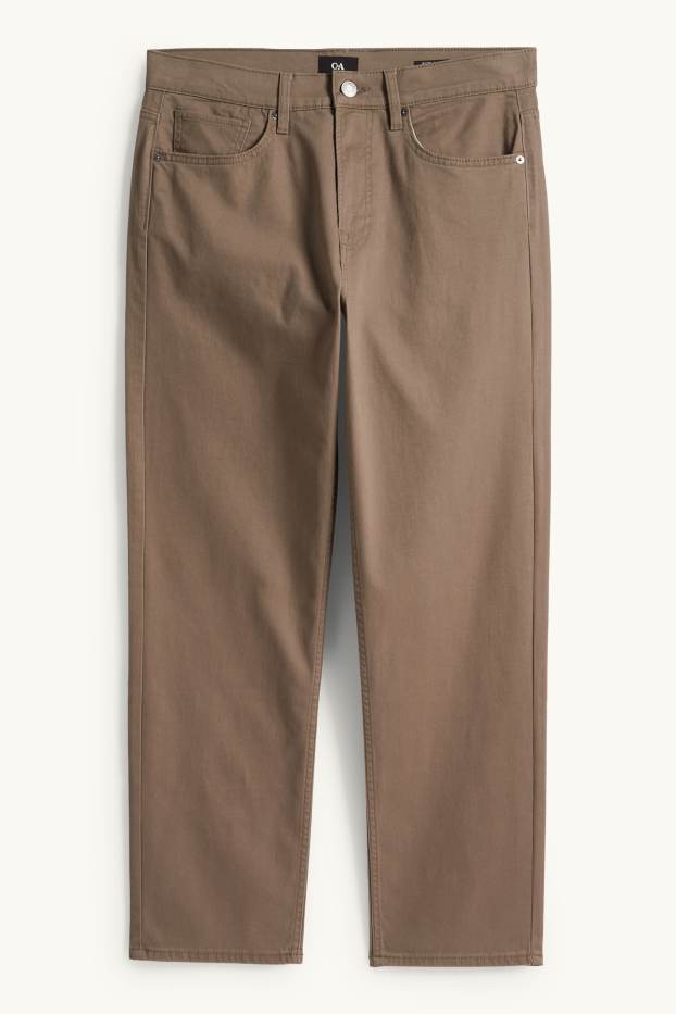 Hommes - Pantalon - regular fit - marron