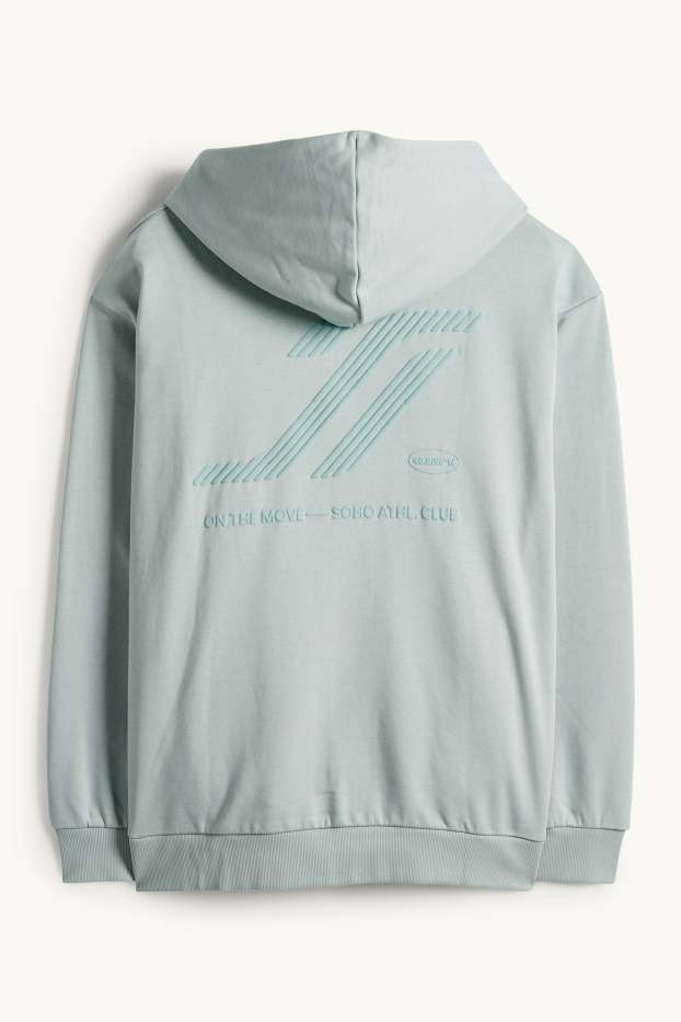 Heren - Hoodie - turquoise