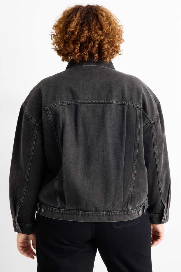 Damen - Jeansjacke - dunkeljeansgrau