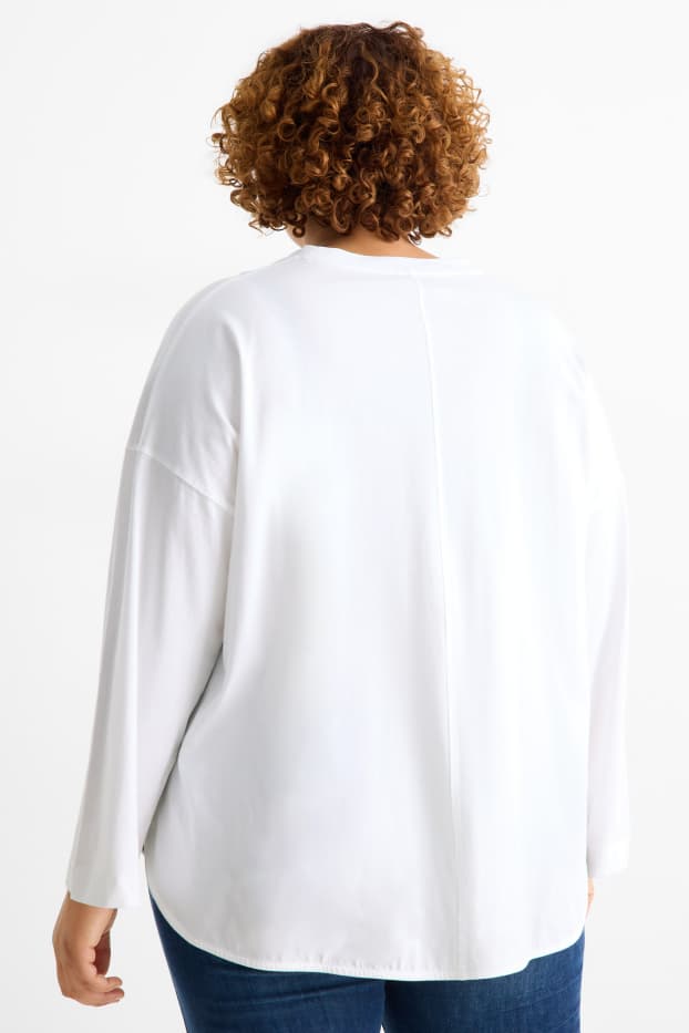 Women - Long sleeve top - white