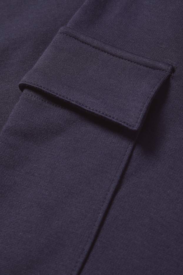 Uomo - Pantaloni sportivi cargo - blu scuro