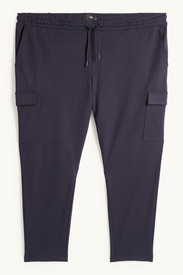Uomo - Pantaloni sportivi cargo - blu scuro