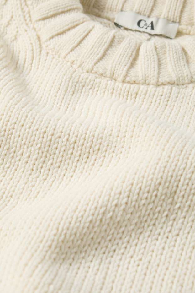 Donna - Maglione - bianco crema