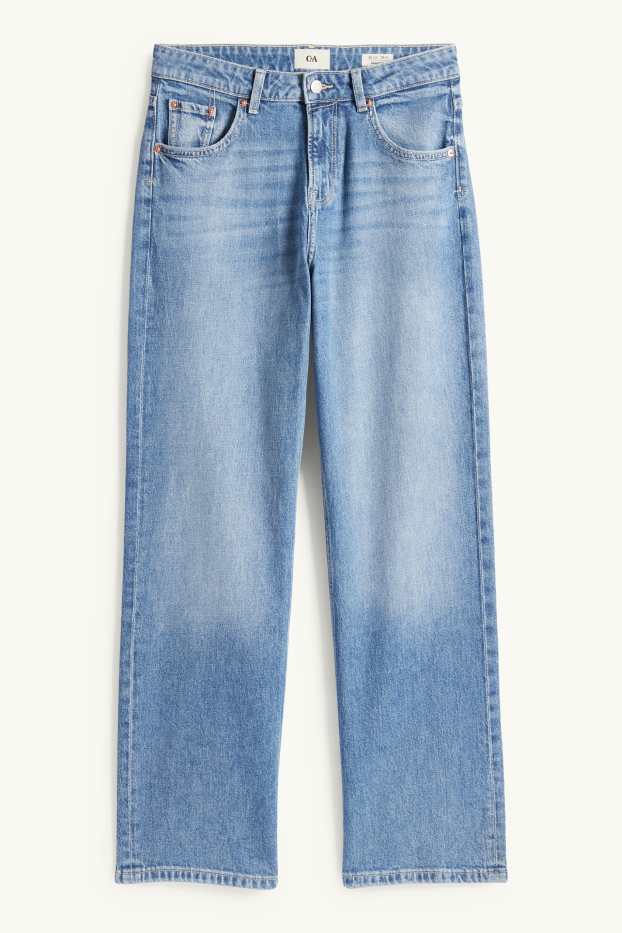 Femmes - Baggy jean - mid waist - jean bleu clair