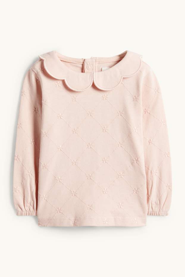 Baby Mädchen - Blümchen - Baby-Outfit - 3 teilig - rosa