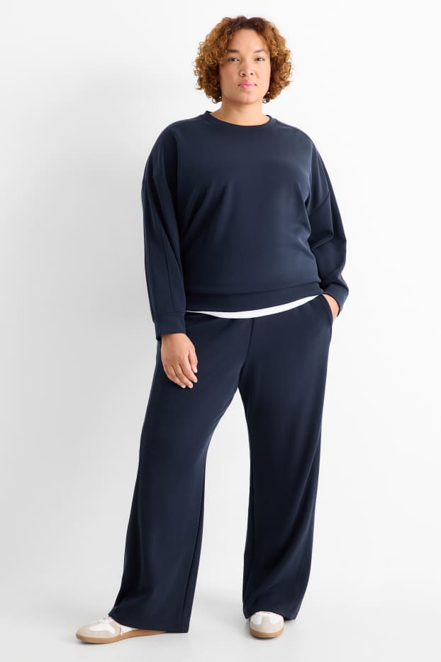 Femei - Pantaloni de trening - albastru închis