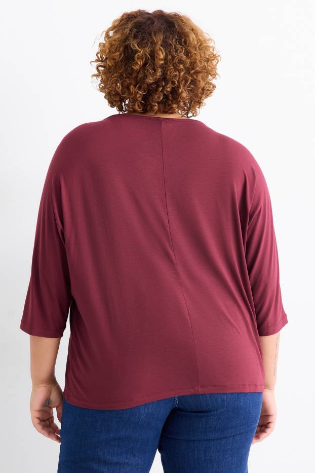 Dames - Longsleeve - bordeaux
