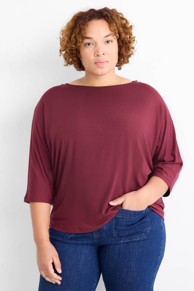 Dames - Longsleeve - bordeaux