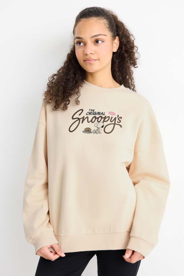 Women - Sweatshirt - Peanuts - light beige