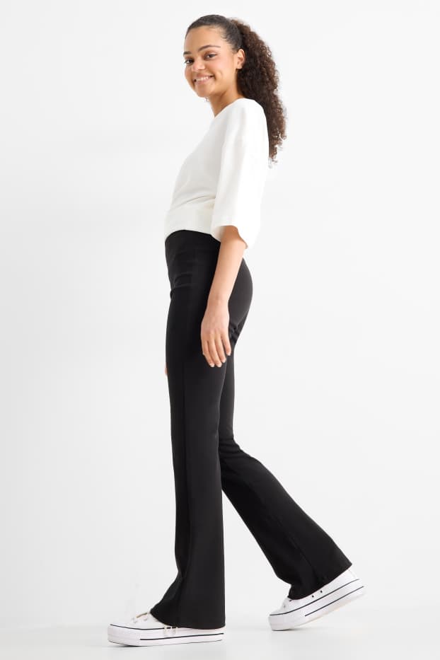 Donna - Leggings svasati - nero