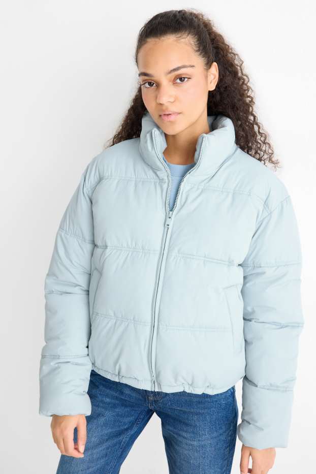 Damen - Steppjacke - helltürkis