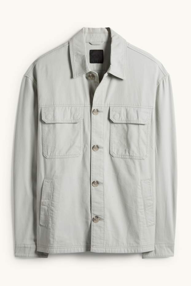 Heren - Jas - lichtgrijs