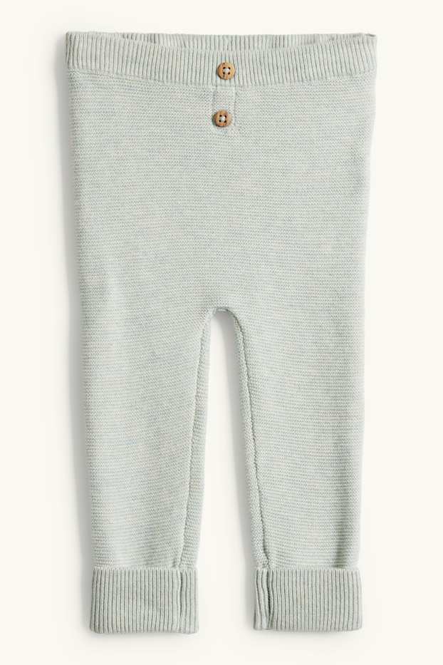 Unisexe - Leggings en maille pour bébé - vert menthe