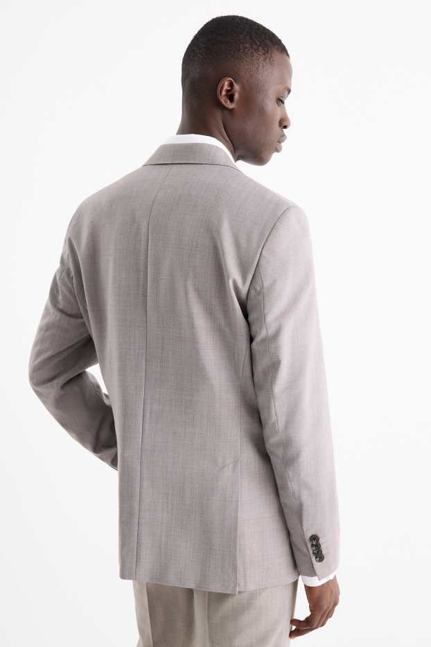 Hommes - Veste de costume en laine - regular fit - gris clair