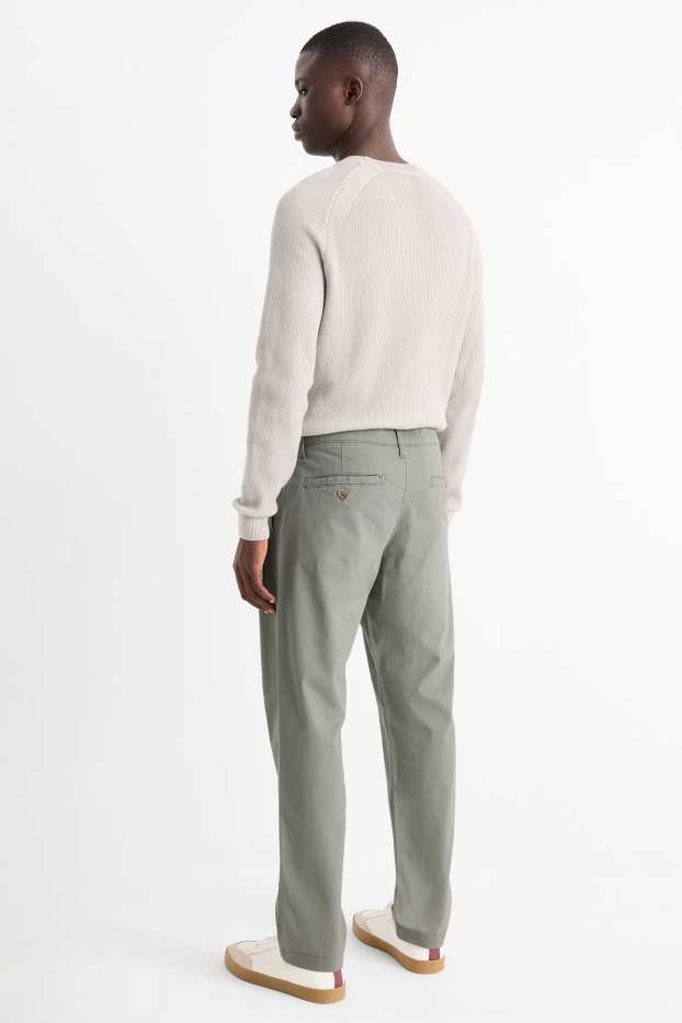 Uomo - Pantaloni chino - regular fit - verde chiaro