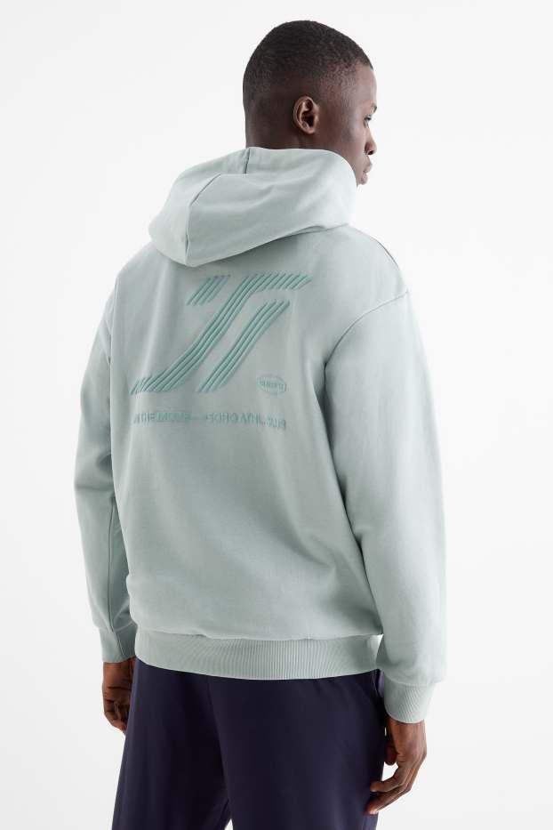 Heren - Hoodie - turquoise