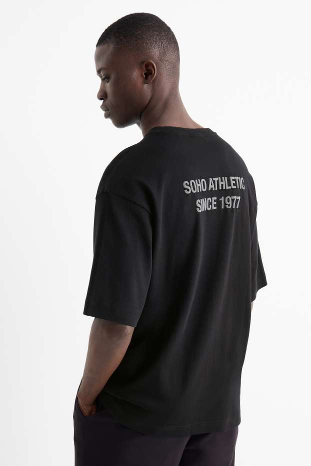 Herren - T-Shirt - Oversized - schwarz