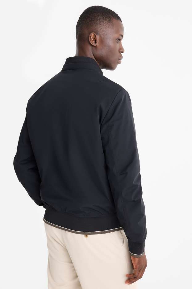 Heren - Blouson - gevoerd - waterafstotend - donkerblauw