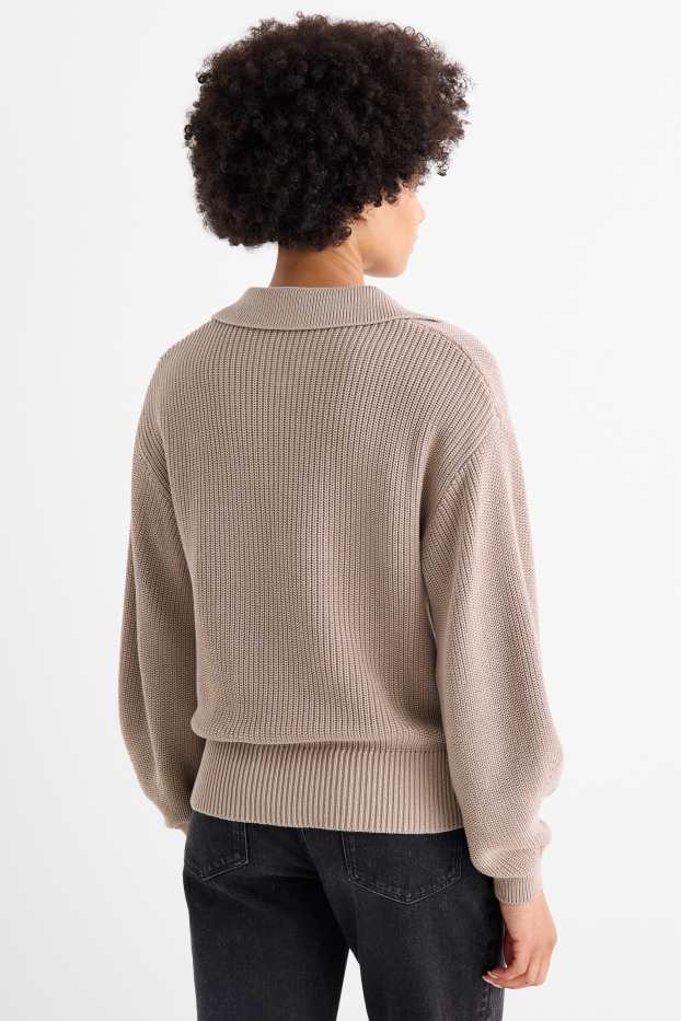 Femei - Pulover - reiat - taupe