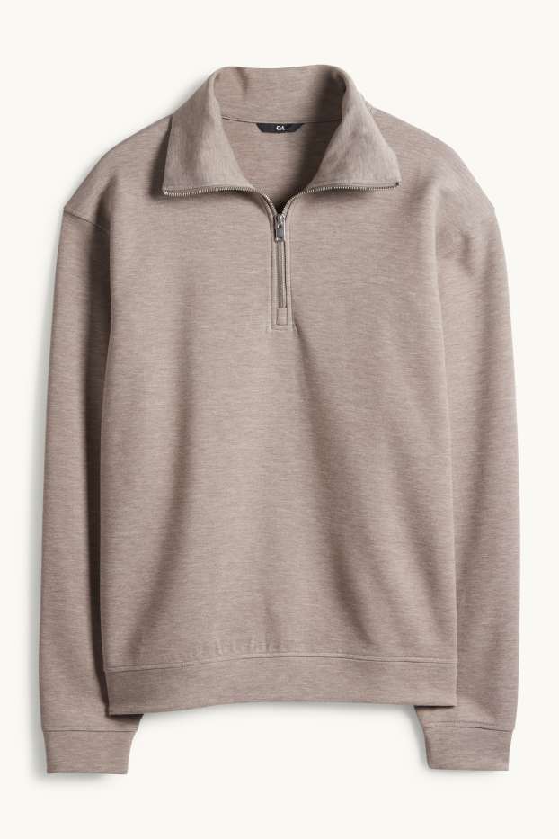 Men - Sweatshirt - taupe